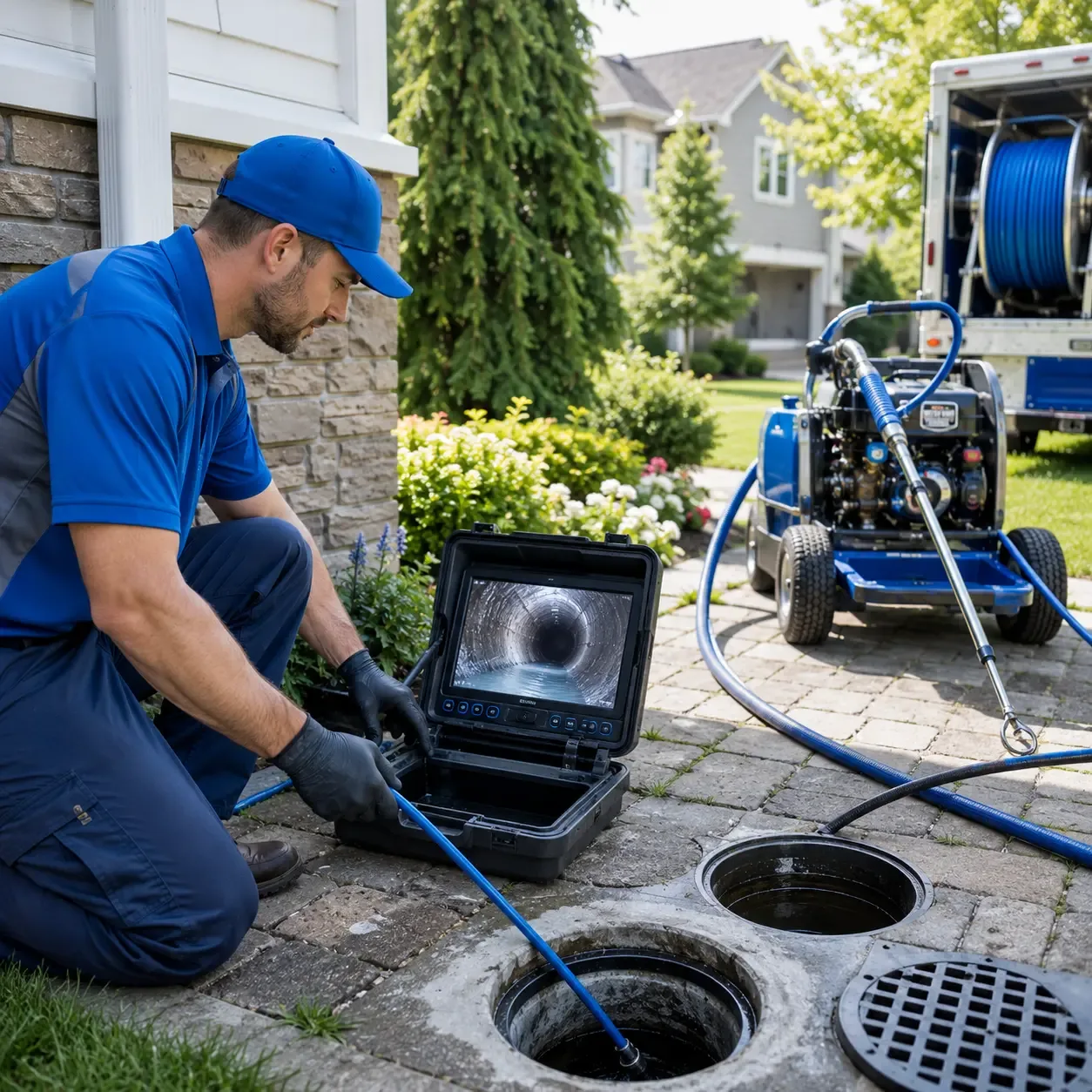 Outdoor drain cleaning professionals serving North Canton, CT